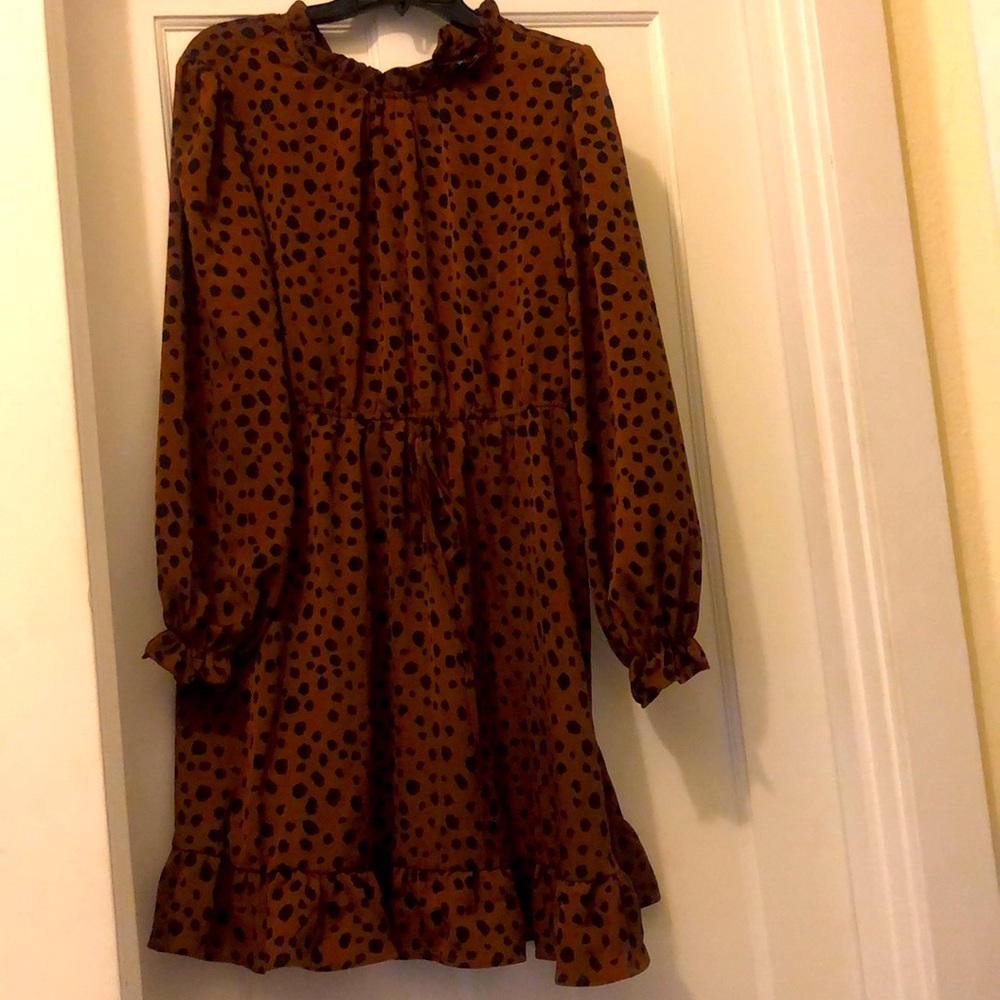 Black and brown Shein dress - Picture 2 of 4